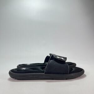 Under Armour Black Summer Slip On Sandals Slides 3022717-001 Women's Size 6